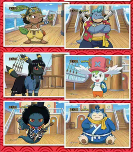 Collection de cartes de jeu PGU Culture One Pieced & Pokemoned, cartes de jeu de personnages d'anime rares, jouets en papier coloré pour enfants - Product Image 3