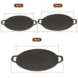 Ferro fundido para uso externo, placa para churrasco, grelha, fogão a gás, indução, frigideira, placas de grelha, suprimentos para churrasco/