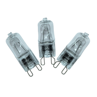 Ampoule halogène G9 220V, mini ampoule en verre transparent pour four et lustre, 40W, utilisation extérieure, alimentation électrique CA