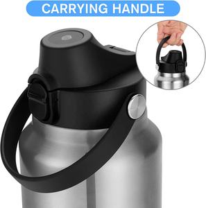 Vaso de Acero Inoxidable con Aislamiento al Vacío de 36 oz/46 oz, Botella de Agua, Botella de Gimnasio para Café con Tapa y Pajita - Product Image 6