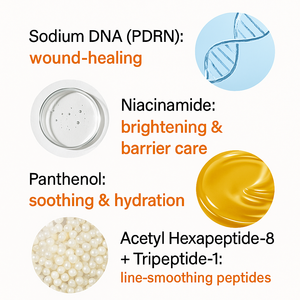 Crema Reparadora Concentrada de Péptidos Rosados PDRN con ADN Personalizado para Reparación de la Barrera Cutánea 50g - Product Image 3