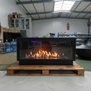 <span class=keywords><strong>Caminetto</strong></span> Lineare di Lusso per Esterni a Gas Naturale/<span class=keywords><strong>GPL</strong></span> con Telecomando, Ventilazione Diretta, per Villa, Soggiorno Esterno, Area Relax - Product Image 4