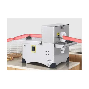 Commercial stainless steel semi automatic sausage clipper machine piston sausage filler