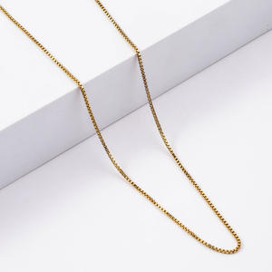 Collar de joyería de acero inoxidable para hombre de alta calidad, <span class=keywords><strong>cadena</strong></span> gargantilla, collar de <span class=keywords><strong>cadena</strong></span> fina, <span class=keywords><strong>cadena</strong></span> de clavícula <span class=keywords><strong>veneciana</strong></span> chapada en <span class=keywords><strong>oro</strong></span> - Product Image 5