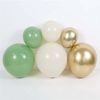 Kit d'arche de ballons en latex vert 155 pièces, fête sur le thème de la jungle, safari, respectueux de l'environnement, durable, Halloween, Pâques, baby shower, ballons réutilisables