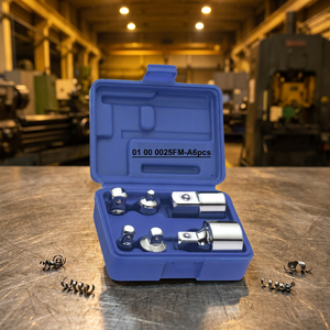 Juego de 6 adaptadores de enchufe de acero al cromo vanadio para bricolaje, adaptadores de aumento/reducción de tamaños de accionamiento de 1/4", 3/8", 1/2", 3/4" con caja de almacenamiento OEM - Product Image 1