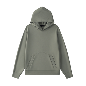 Sweat à capuche pour homme de haute qualité, sans doublure, style streetwear, en spandex/polyester, respirant, décontracté, vêtements d'hiver pour homme, logo personnalisé - Product Image 1
