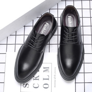 Formal lee Cooper 38-44 EVA Rubber <strong>Black</strong> Office <strong>Boots</strong> for <strong>Men</strong> Official Shoes for <strong>Men</strong> Wet Look <strong>Men's</strong> Leather Shoes - Product Image 4