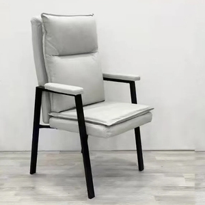 <span class=keywords><strong>Chaise</strong></span> <span class=keywords><strong>de</strong></span> <span class=keywords><strong>bureau</strong></span> pas cher <span class=keywords><strong>sans</strong></span> roue en cuir PU 4 quatre pattes avec accoudoir pour conférence réception visiteur - Product Image 4