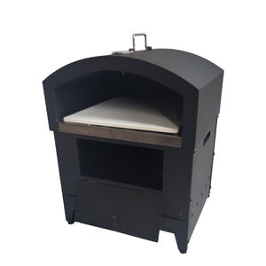 Horno de Pizza Grande para Cocina, Estufa de <span class=keywords><strong>Leña</strong></span> de Acero al Carbono, Cocina de Carbón con Asa, en Oferta - Product Image 1