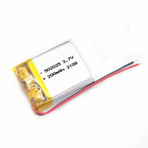 Batterie polymère au lithium 3,7 V 200 mAh 502025, batterie Li-ion rechargeable 052025 pour appareils portables intelligents - Product Image 1