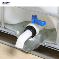 Connecteur de tube en polypropylène de 2 pouces, raccords de tuyauterie coudés IBC, adaptateur S60x6, sortie d'eau basse pression, extension de buse de vidange MDT