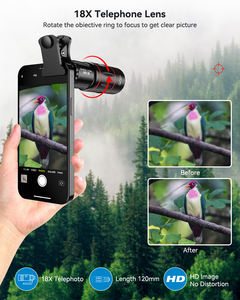 Pour téléobjectif Apexel T18XZJ avec couvercle de trépied Zoom 18X pour la photographie et le téléphone portable Compatible - Product Image 4