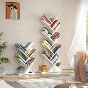 Đa chức năng gỗ Kệ sách 9-Tier kệ sách chống mùa thu tiện ích Tổ chức kệ cho phòng khách nhà văn phòng - Product Image 1