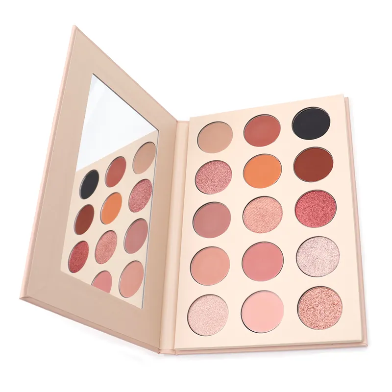 OEM Matte Private Label Maquillaje Shimmer Cosmetics Eyeshadow Custom Makeup Vegan 15 Color Eye Shadow Palettes