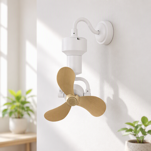 Ventilador de Techo/Pared Pequeño, Vintage, Decorativo, Oscilante, con Control Remoto, WiFi, App Tuya, Sin Luz - Product Image 5
