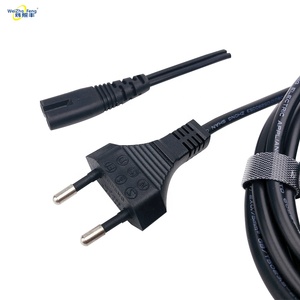 Standard europeo <span class=keywords><strong>2</strong></span> Pin AC cavo di alimentazione spina VDE <span class=keywords><strong>2</strong></span> Pin spina elettrica elettrodomestico 1.60M coda può essere leggermente elaborato - Product Image 5