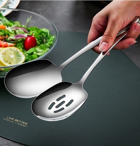 DFC1113 <b>Serving</b> <b>Spoons</b> Set <b>Serving</b> <b>Spoons</b> and Slotted <b>Spoons</b> 18/8 Stainless Steel Buffet <b>Serving</b> Utensils Mirror Polish - Product Image 2