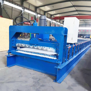 Zinc Aluminium Colored Steel Roof <b>Tile</b> Forming Cutting Arching Roof <b>Sheet</b> Corrugated Wave Roll Forming Machine for Wall <b>Tile</b> - Product Image 6