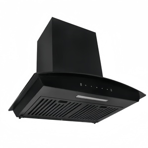 Hotte aspirante <span class=keywords><strong>ARCTURUS</strong></span> noire et bleue raffinée avec éclairage LED à économie d'énergie et moteur en cuivre pour cuisine moderne - Product Image 6