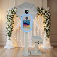 Expédition rapide, nouveau support photo pour iPad réglable en hauteur, en métal, 360°, fonction d'impression en libre-service, compatible avec les smartphones et les appareils photo
