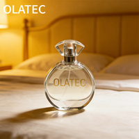 Botella de Perfume de Vidrio Vacía para Mujer con Atomizador de Pulverización Fina, Logotipo Personalizado con Serigrafía, Envase de Fragancia Cosmética