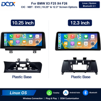 Écran tactile Linux 12,3'' sans fil CarPlay Media CAR DVD pour BMW X3 F25 X4 F26 2011-2016 CIC NBT Android Auto Auto Link
