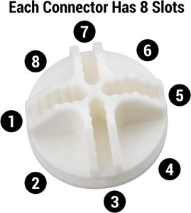 High Quality Made in China Pp Plastic Material Connectors White Color Connectors for <b>Wardrobes</b> - Product Image 2