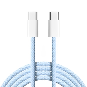 Câble USB-C vers USB-C en nylon tressé, charge rapide PD 60W, couleur Macaron, 1m 2m, pour 15 16 22 23 24 - Product Image 4