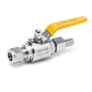 Vanne à bille à souder manuelle en acier inoxydable 304 QGQY1-64P pour gaz haute pression, vanne d'instrument de soudage bout à bout, interrupteur - Product Image 1