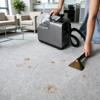 Nettoyeur vapeur pour tapis domestique, forte aspiration de 12 KPa, cordon d'alimentation de 4,5 m, grand réservoir d'eau double, nettoyeur de taches pour tissus