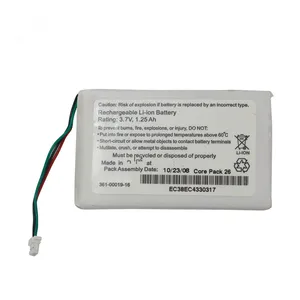 热销充电电池适用于 Garmin Nuvi 1300 1350 1370 1390 1340 3.7 1250 GPS 361 V 00019 mAh- -月