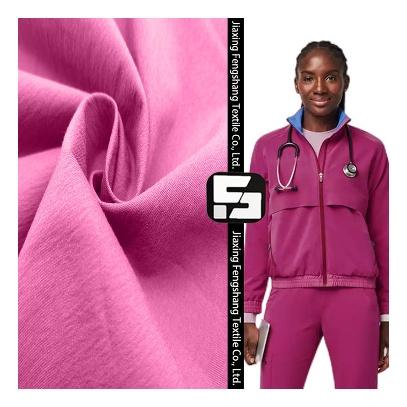 Оптовая продажа 40S, с круглым вырезом, из нейлона и спандекса, имитация 4 трикотажная ткань, растягиваемая в обоих направлениях онлайн смесовой хлопковой ткани; Материал: хлопок; Для мужских пиджака