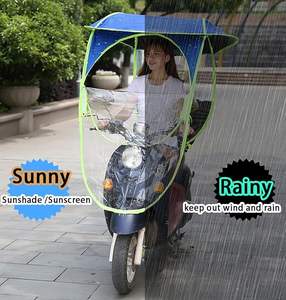 Motocicletas Eléctricas Universal Protección Solar Totalmente Cerrada Cubierta de Lluvia Impermeable para Scooter Protección Solar Paraguas - Product Image 5