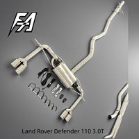 Système d'échappement en acier inoxydable pour Land Rover Defender 110 3.0T avec silencieux à son variable télécommandé et 4 sorties