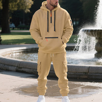 Ensemble de survêtement en molleton épais avec logo personnalisé, veste de baseball décontractée, streetwear, vêtements de sport, ensemble 2 pièces pour homme