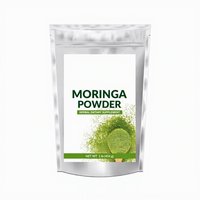 Ekstrak Daun Moringa Bubuk Label Pribadi OEM, Bersertifikat Halal & Kosher, Umur Simpan 2 Tahun untuk Suplemen Makanan