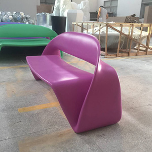 Thiết kế hiện đại băng ghế dự bị ngoài trời sợi thủy tinh phòng chờ chỗ ngồi cho Patio công viên trung tâm hoặc khách sạn trang trí chỗ ngồi - Product Image 2