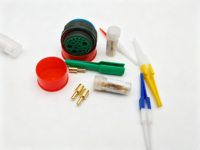 Kewei D38999/26WJ20PN IP67 Wasserdichter Aluminiumlegierungs-Gehäuse Gerader Stecker Luftfahrt-Steckverbinder-14P Pins 3 Adern