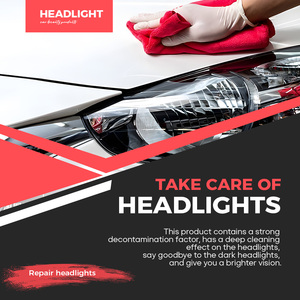 NIKELIANG 2024 Fluido Reparador y Abrillantador de Faros de Coche 100ml Limpiador de Cuero Restaurador de Brillo - Product Image 4