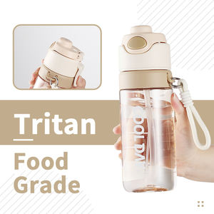 780ml kullanımlık Bpa ücretsiz Tritan içecek plastik açık seyahat spor spor taşınabilir sis sprey su şişesi pipetli bardak - Product Image 3