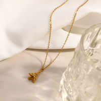 SUMMLY Vente en gros Collier pendentif Tour Eiffel et boucles d'oreilles créoles en acier inoxydable plaqué or 18 carats hypoallergénique, ensemble de bijoux pour femme