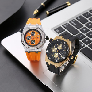 Nouvelle Montre <span class=keywords><strong>Homme</strong></span> BESTWIN 968 Design Tendance Luxe Bracelet Silicone Lumière Nocturne Date Étanche Quartz 2026 - Product Image 4