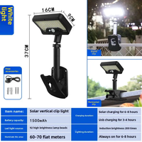 2-en-1 Applique murale sans fil IP66 Projecteur solaire LED pour éclairage de scène de jardin, de pelouse et d'extérieur étanche