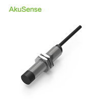 Sensor Jarak Standar AkuSense TRN12-04NO M12 Monitor Kecepatan Rotasi Magnet Sensor Induktif Silinder Non-flush
