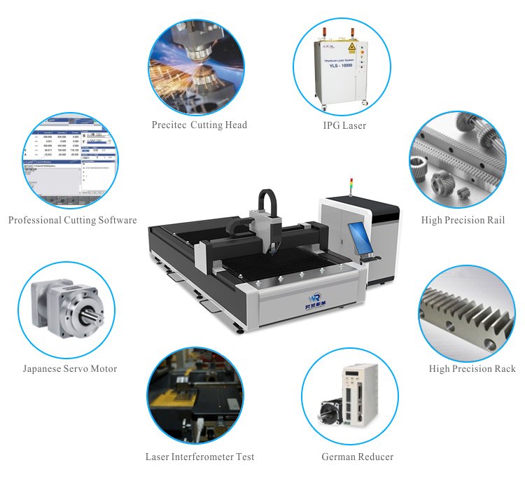 1000W Fiber Laser Cutting Machine For Various Metal Sheet