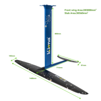 Hydroptère en fibre de carbone Offre Spéciale pour le pompage des eaux océaniques Planche d'aluminium de pompe de surf