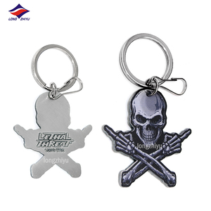 Longzhiyu 14 Năm Nhà Sản Xuất Kim Loại In Ấn Keychains Với Biểu Tượng Tùy Chỉnh <span class=keywords><strong>Cool</strong></span> Skeleton In Dây Móc Khóa Với Chất Lượng Cao - Product Image 3