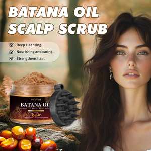 Exfoliante orgánico para el cuero cabelludo con aceite vegetal, limpieza profunda, nutritivo, tratamiento para la caspa, fortalece el cabello - Product Image 2