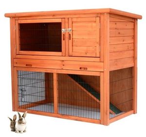 Pequeña jaula para mascotas, caja <span class=keywords><strong>de</strong></span> <span class=keywords><strong>madera</strong></span> para conejitos - Product Image 4